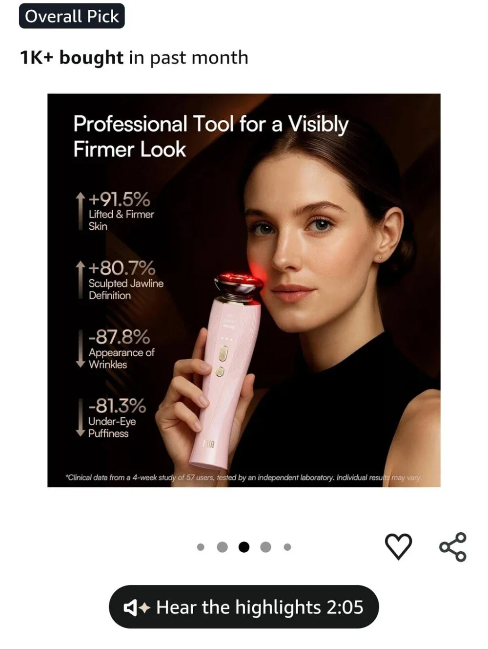 Inia 3-in-1 Red Light Beauty Device For Face And Neck